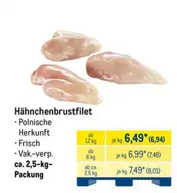 METRO Hähnchenbrustfilet Angebot
