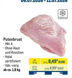 METRO Putenbrust Angebot