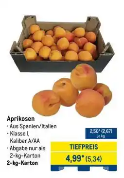 METRO Aprikosen Angebot