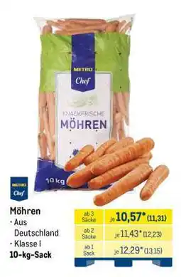 METRO Möhren Angebot