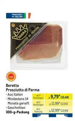 METRO Beretta Prosciutto di Parma Angebot