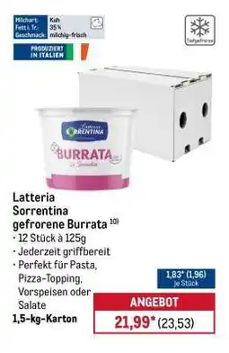METRO Latteria Sorrentina gefrorene Burrata Angebot