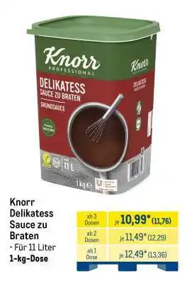 METRO Knorr Delikatess Sauce zu Braten Angebot