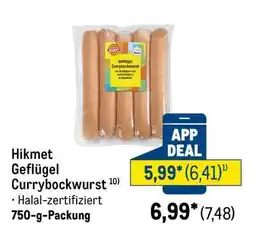 METRO Hikmet Geflügel Currybockwurst Angebot