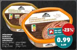 PENNY MÜHLENHOF Delikatess Pommersche Leberwurst Angebot