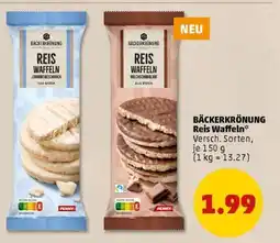 PENNY BÄCKERKRÖNUNG Reis Waffeln Angebot