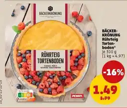 PENNY BÄCKERKRÖNUNG Rührteig Tortenboden Angebot