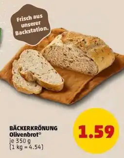PENNY BÄCKERKRÖNUNG Olivenbrot Angebot