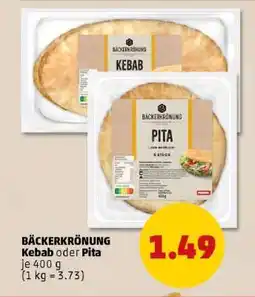 PENNY BÄCKERKRÖNUNG Kebab oder Pita Angebot