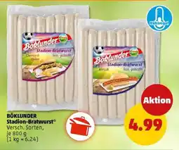 PENNY BÖKLUNDER Stadion-Bratwurst Angebot