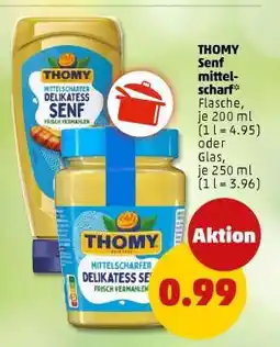 PENNY Thomy Senf mittelscharf Angebot
