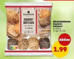 PENNY BÄCKERKRÖNUNG Gourmetbrötchen Angebot