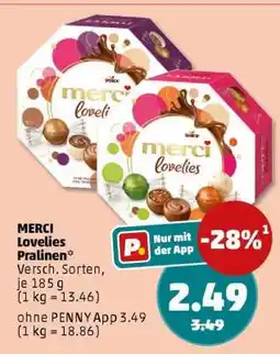 PENNY MERCI Lovelies Pralinen Angebot