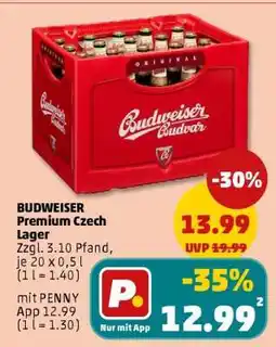 PENNY Budweiser Premium Czech Lager Angebot