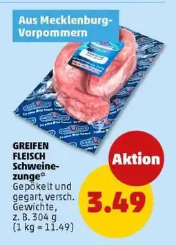 PENNY GREIFEN FLEISCH Schweinezunge Angebot