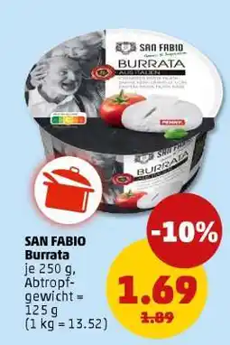 PENNY SAN FABIO Burrata Angebot