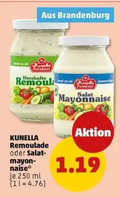 PENNY KUNELLA Remoulade oder Salatmayonnaise Angebot