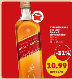 PENNY JOHNNIE WALKER Red Label Blended Scotch Whisky Angebot