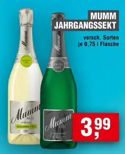 Handelshof MUMM JAHRGANGSSEKT Angebot