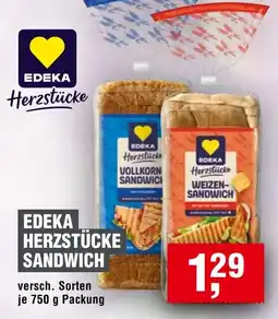 Handelshof EDEKA HERZSTÜCKE SANDWICH Angebot