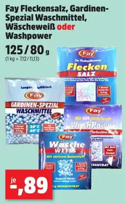 Thomas Philipps Fay fay fleckensalz, gardinen- spezial waschmittel, wäscheweiß oder washpower Angebot