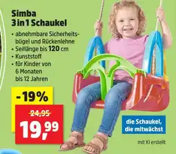 Thomas Philipps Simba 3in1 schaukel Angebot