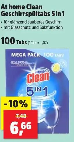 Thomas Philipps At home clean geschirrspültabs 5in1 Angebot