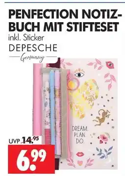Wreesmann Depesche notiz-buch mit stifteset Angebot