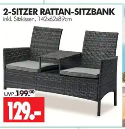 Wreesmann 2-sitzer rattan-sitzbank Angebot