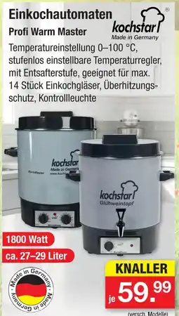 Zimmermann Kochstar einkochautomaten profi warm master Angebot