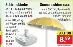 Zimmermann Schirmständer ca. 42 x 42 x 25 cm Angebot
