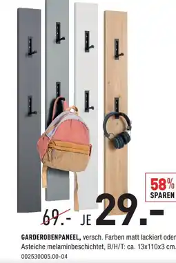 Möbel Wallach Garderobenpaneel Angebot