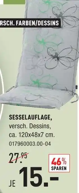 Möbel Wallach Sesselauflage Angebot
