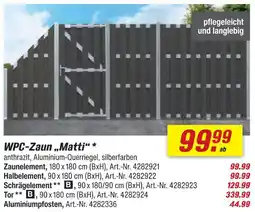 toom Baumarkt Zaunelement Angebot