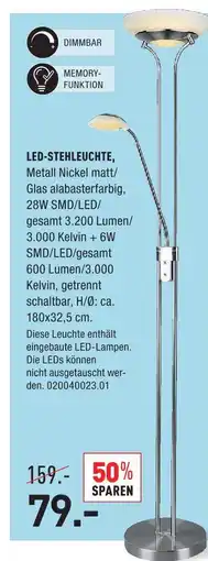 Möbel Wallach Led-stehleuchte Angebot