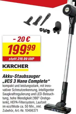 toom Baumarkt Kärcher akku-staubsauger vcs 3 nano complete Angebot