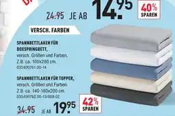 Möbel Wallach Spannbettlaken für boxspringbett Angebot