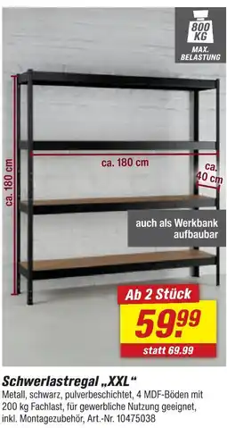 toom Baumarkt Schwerlastregal „xxl“ Angebot