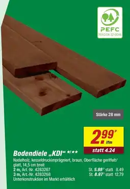 toom Baumarkt Bodendiele „kdi“ Angebot