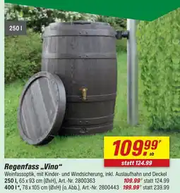 toom Baumarkt Regenfass vino 250 l Angebot