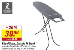 toom Baumarkt Bügeltisch „classic m black“ Angebot