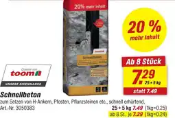 toom Baumarkt Toom schnellbeton Angebot