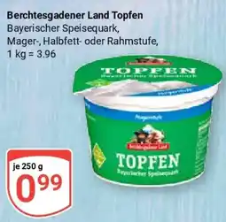Globus Berchtesgadener Land Topfen Angebot