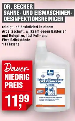 Handelshof DR. BECHER SAHNE- UND EISMASCHINEN- DESINFEKTIONSREINIGER Angebot