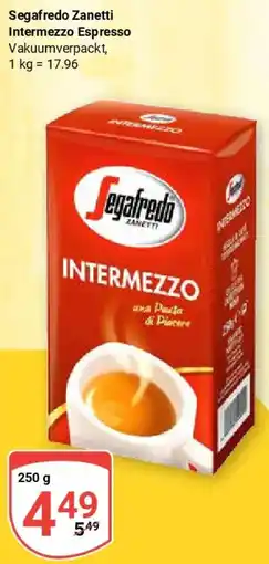 Globus Segafredo Zanetti Intermezzo Espresso Angebot