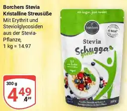 Globus Borchers Stevia Kristalline Streusüße Angebot