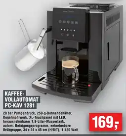 Handelshof PROFI COOK KAFFEE- VOLLAUTOMAT PC-KAV 1281 Angebot
