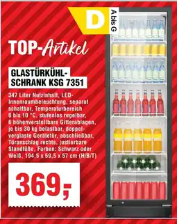 Handelshof GLASTÜRKÜHL- SCHRANK KSG 7351 Angebot