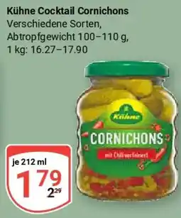 Globus Kühne Cocktail Cornichons Angebot