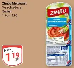 Globus Zimbo Mettwurst Angebot